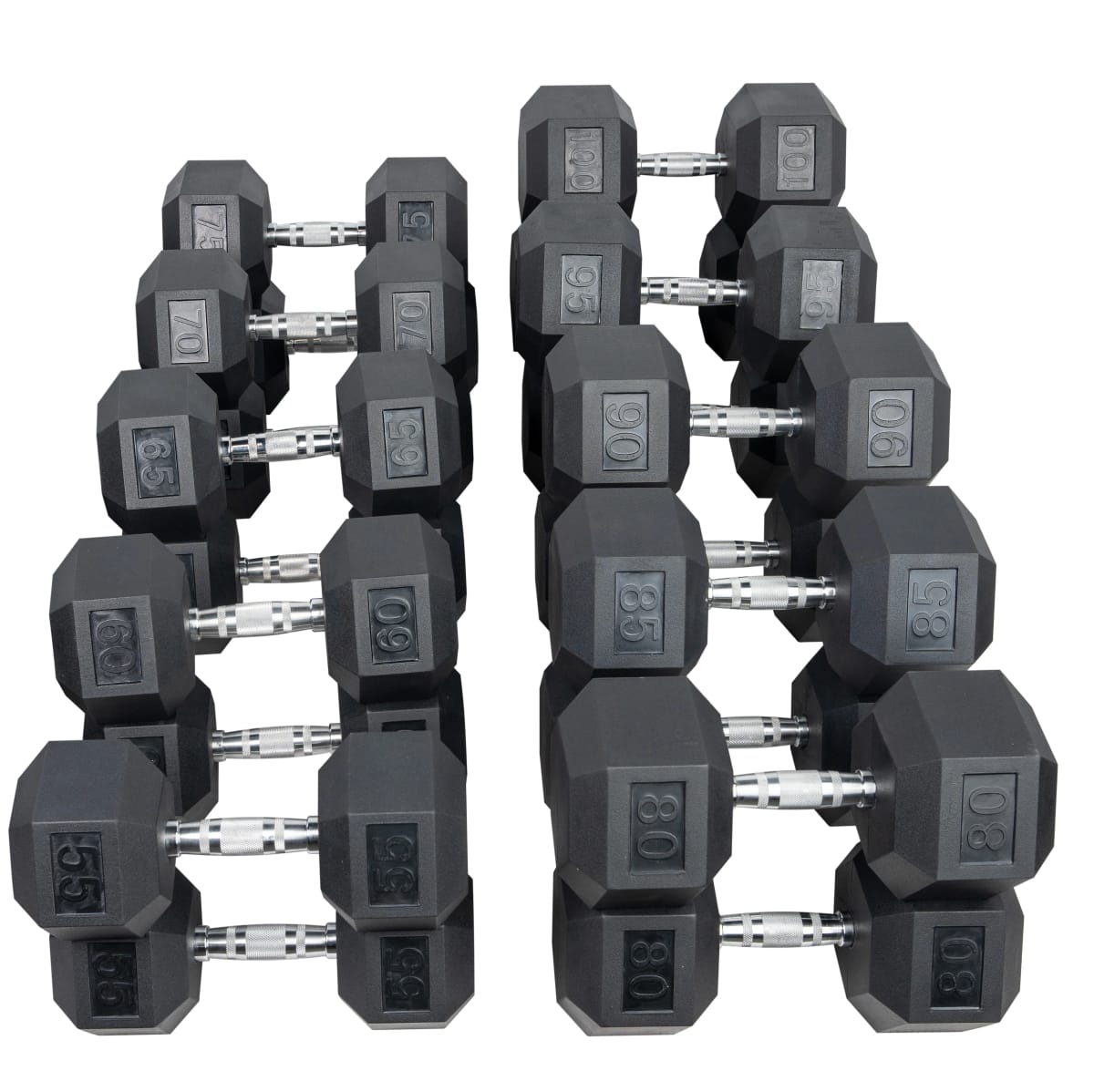 HOIST 55-100 Pair DB 5lbs Increments (set) - Commercial fitness equipment