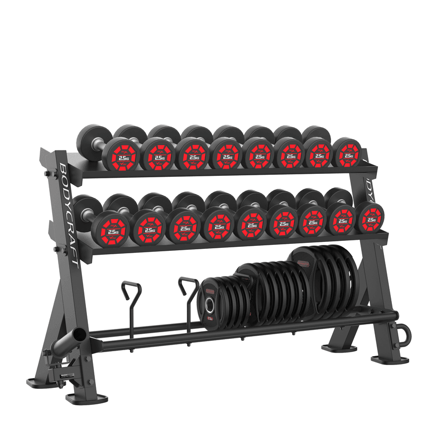 BodyCraft F540 Dumbbell Rack - Commercial fitness equipment