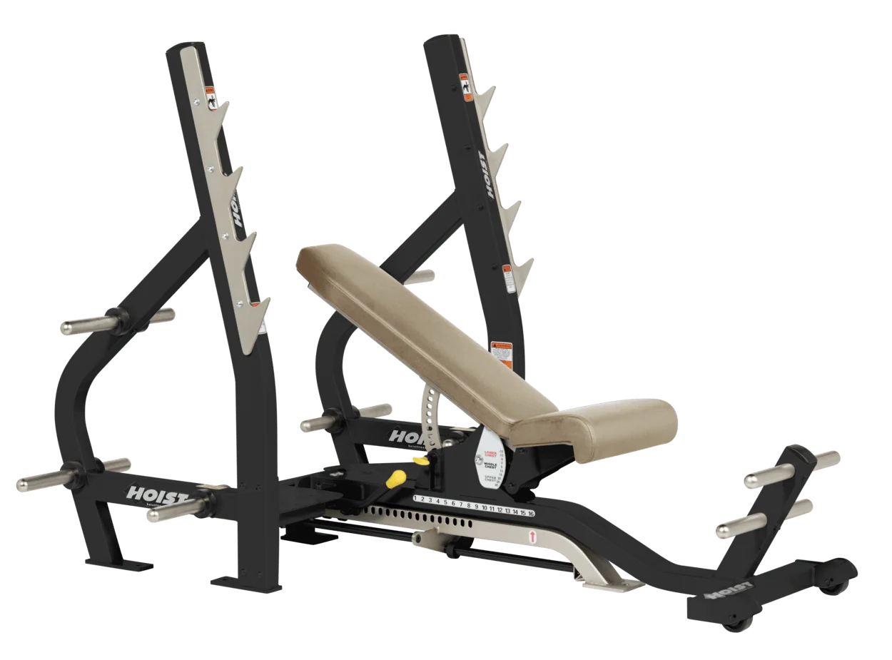 HOIST Commercial 3-Way Olympic Bench - Commercial fitness equipment