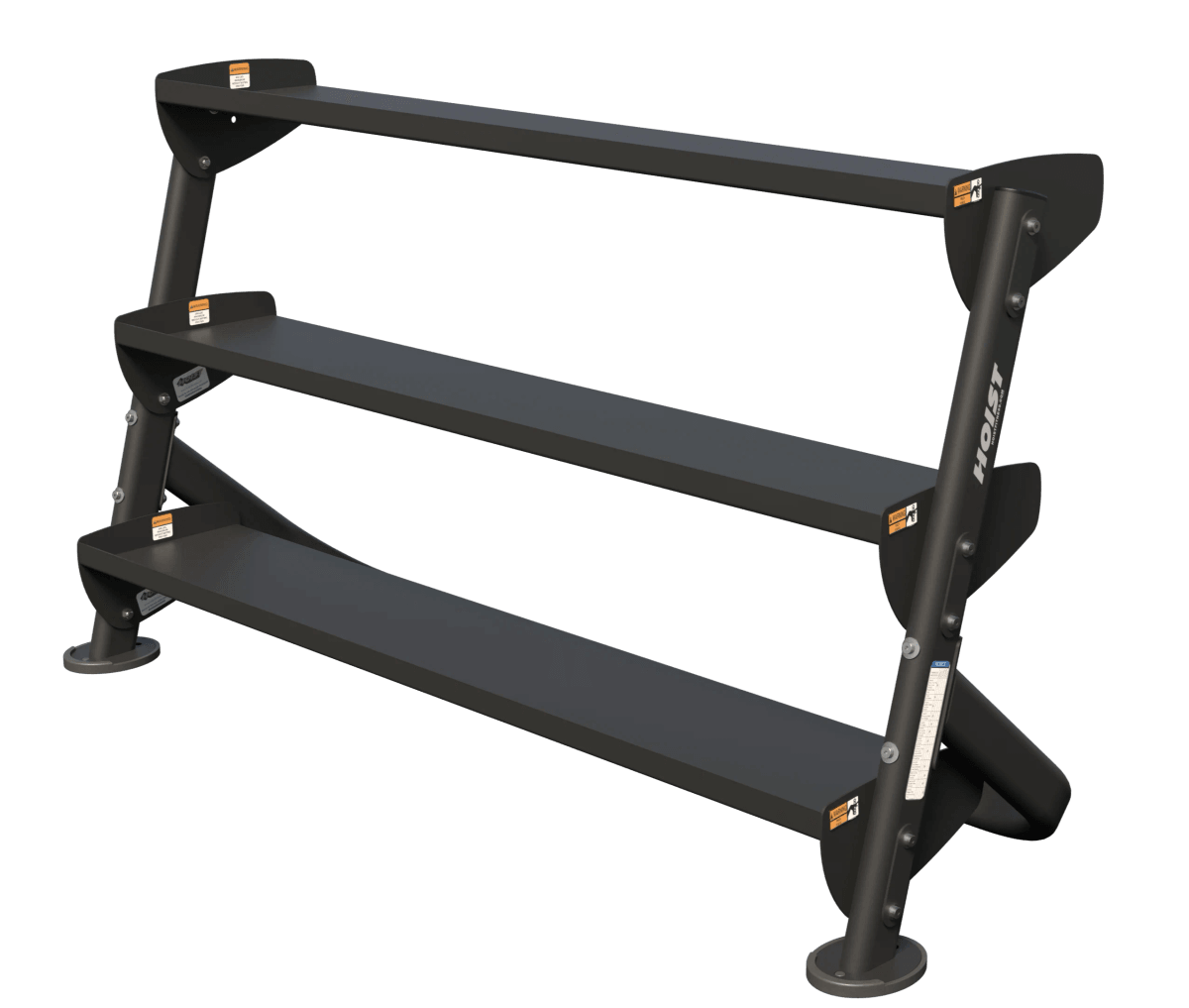 HOIST 60" Dumbbell Rack With OPT (3rd-Tier) - Commercial fitness equipment