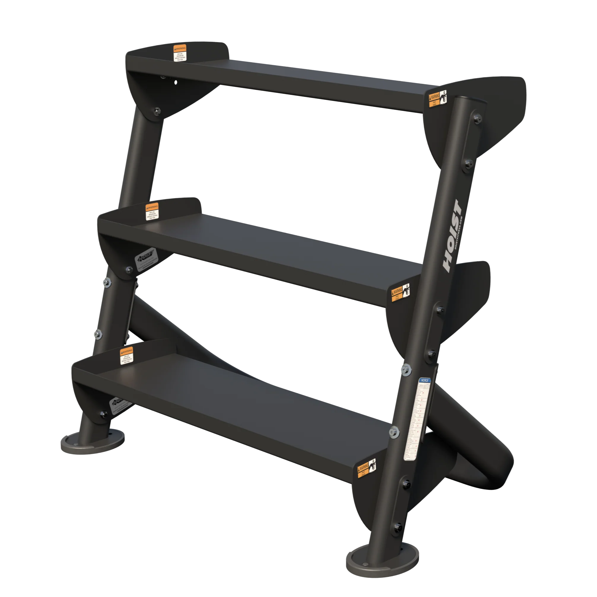 HOIST 36" Dumbbell Rack With OPT (3rd-Tier) - Commercial fitness equipment