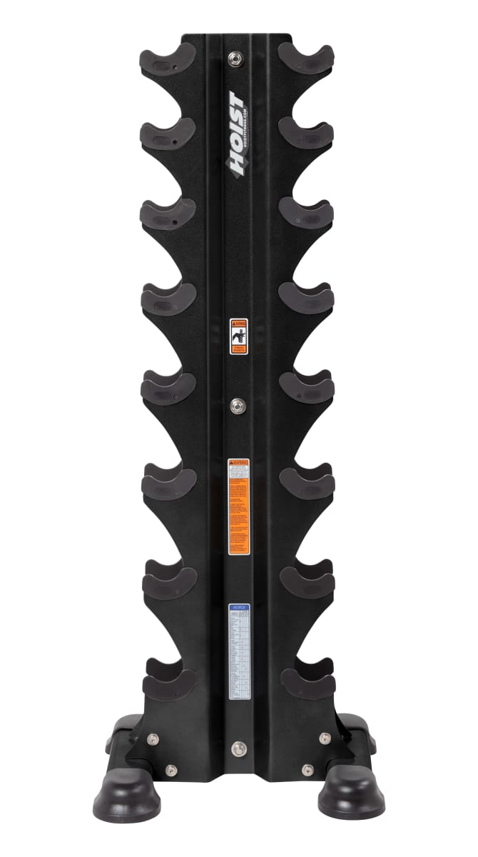 HOIST 8 Pair Vertical Hex Dumbbell Rack (Dumbbells Not Included) - Commercial fitness equipment