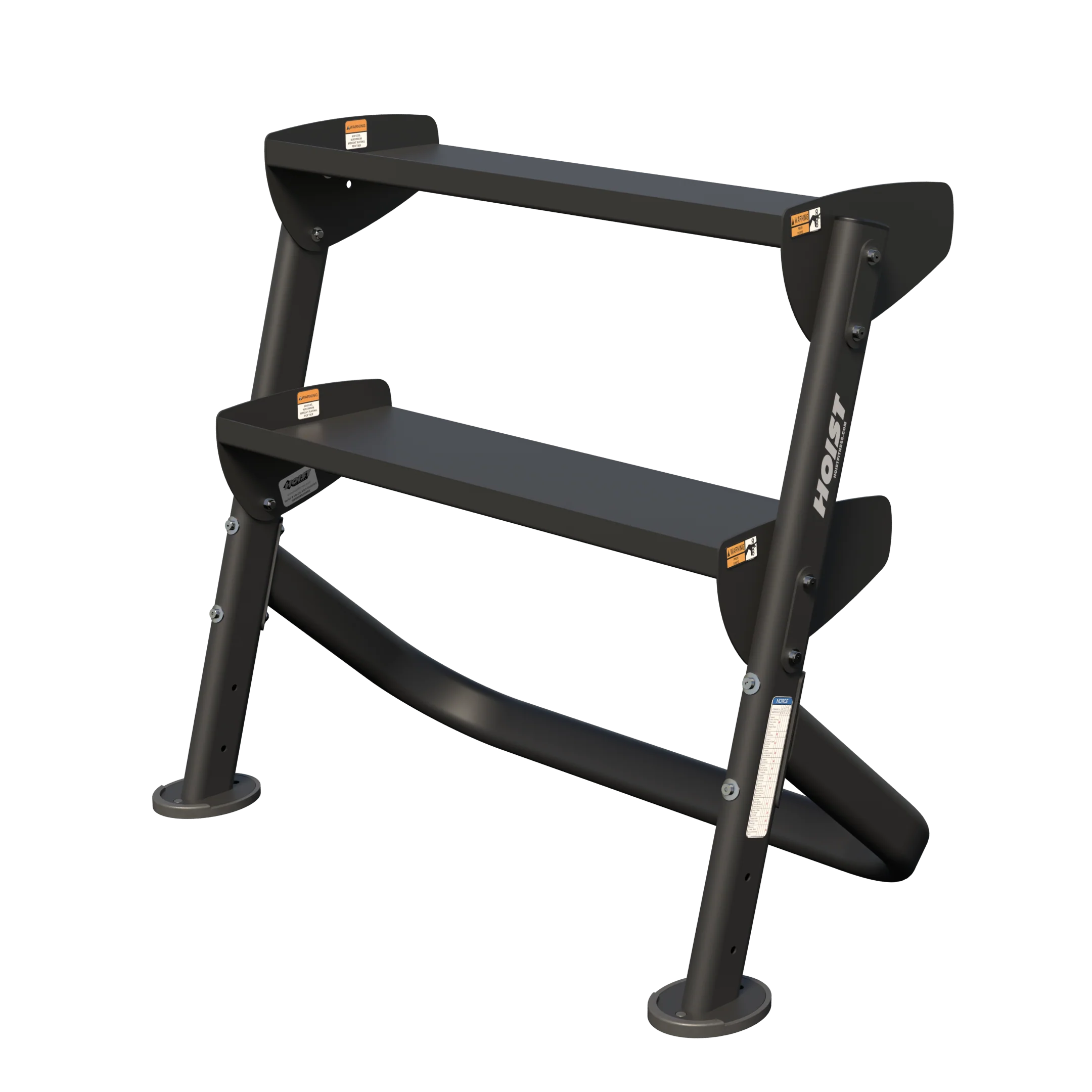 HOIST 36" Dumbbell Rack (2-Tier) - Commercial fitness equipment