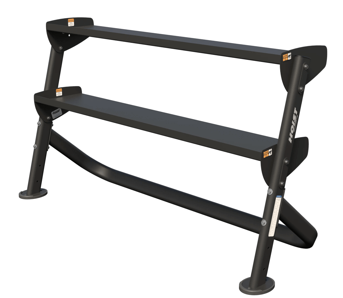 HOIST 60" Dumbbell Rack (2-Tier) - Commercial fitness equipment