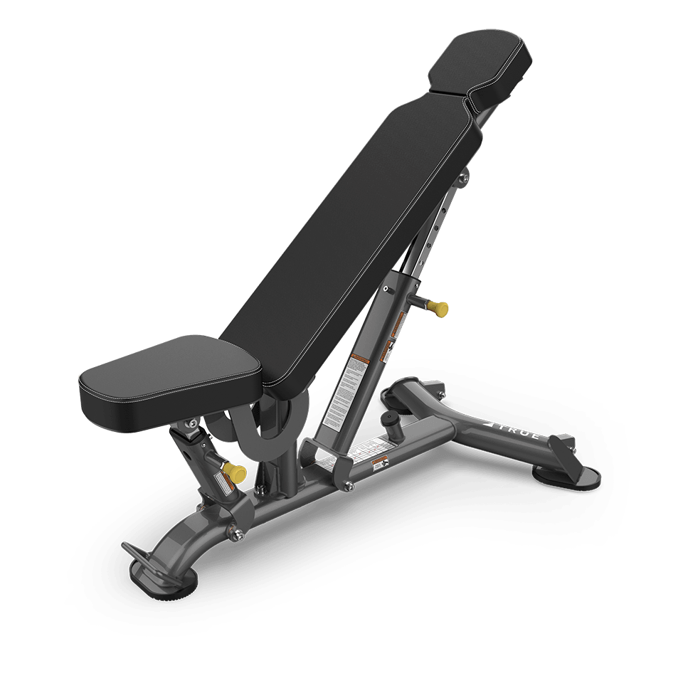 TRUE SF-1000 Adjustable Flat Incline Bench - Commercial fitness equipment