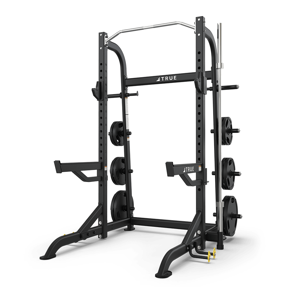 TRUE XFW-8100 Half Rack With Plate Holders - Commercial fitness equipment