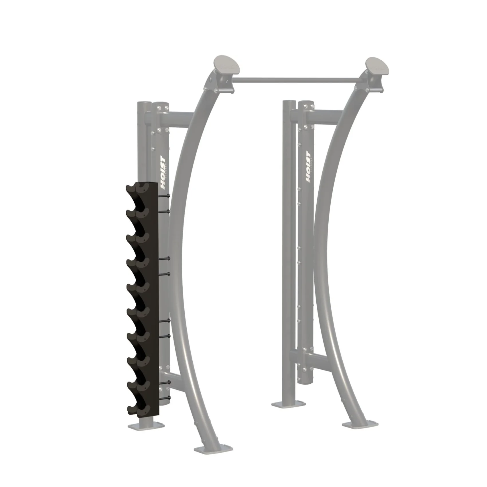 HOIST Vertical Dumbbell Rack 5 Pair - Commercial fitness equipment